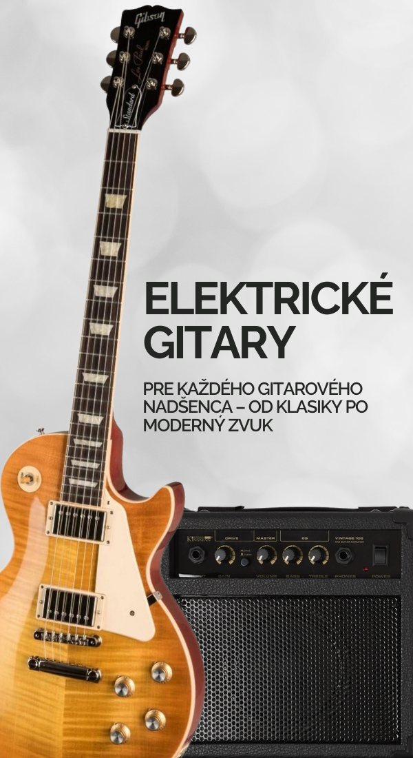 Elektrické gitary – pre každého gitarového nadšenca, od klasiky po moderný zvuk